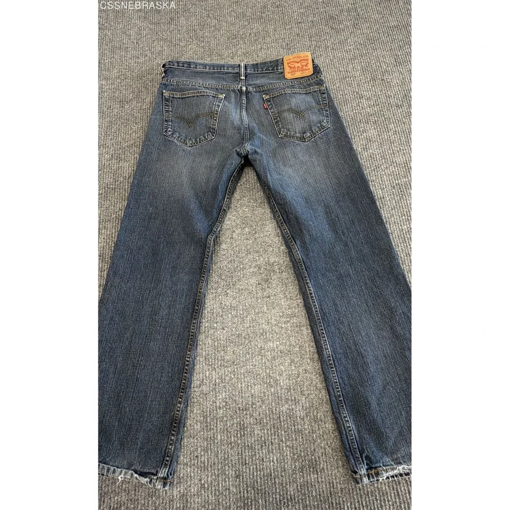 Levis 569 Mens Loose Straight Fit Denim Pants Medium Wash W33 L32 PC9-00569-0041